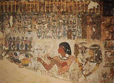 Neferrenpet and his wife offering to Amun at the Beautiful Festival of the Valley, Theban Tomb TT 147