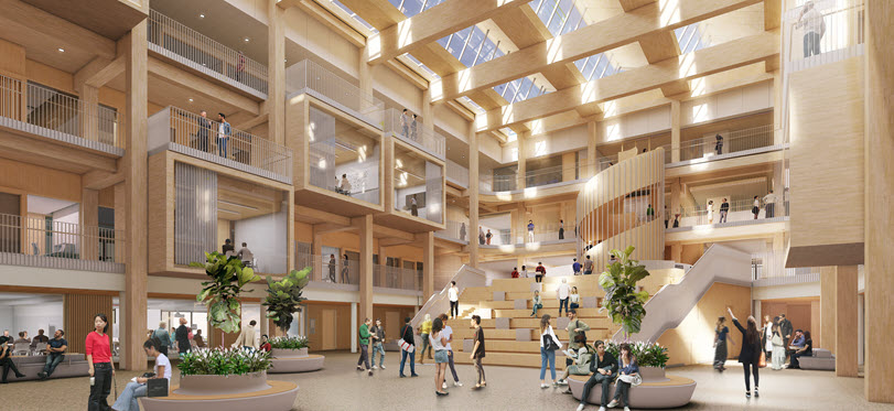 Artist's impression of Law School atrium