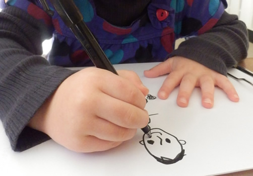 Child drawing