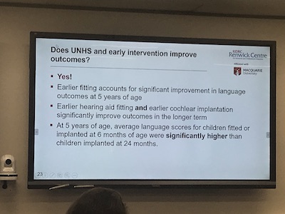 Image outlining whether early intervention improves outcomes - short answer is Yes.