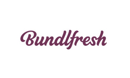 The logo for Bundlfresh, Bundlfresh written in purple on a white background.