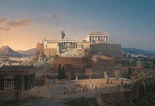 Paining of the Acropolis by Leo von Klenze