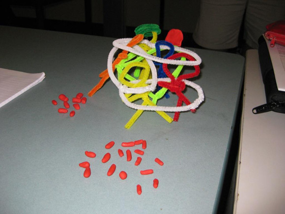 Peter Petocz Presentation - Pipe cleaners and plasticine used for research modelling