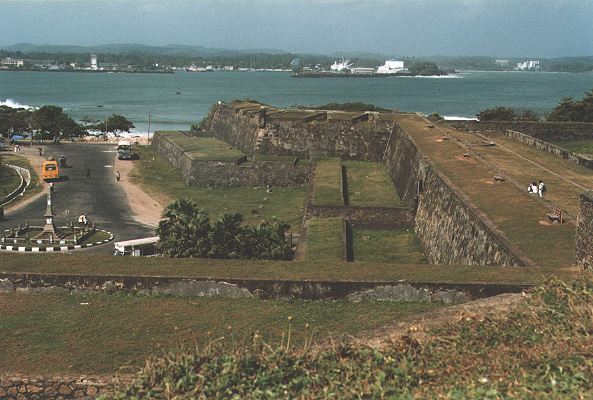[Photo of fort and harbour]
