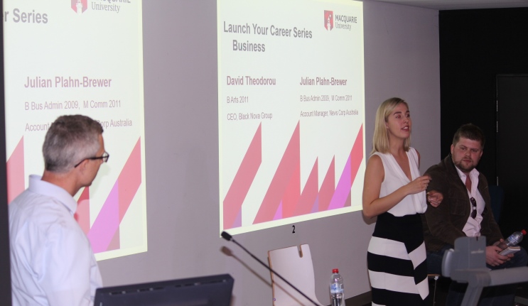 Alumni return to Macquarie share their career advice