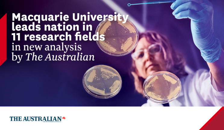  Macquarie University leads nation in 11 research fields
