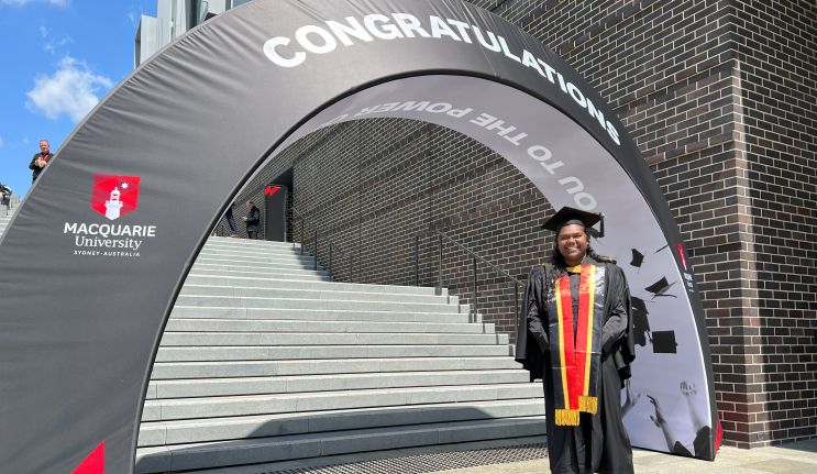 Bush university celebrates first graduate