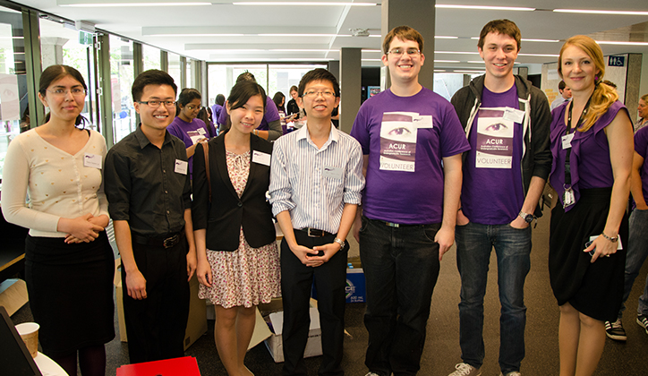  Lilia Mantai (far right) with Macquarie University ACUR representatives from last year's conference