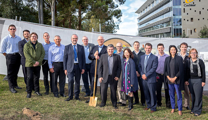  The Property team at the 12 June sod turning ceremony, signifying the first step in the Campus Master Plan