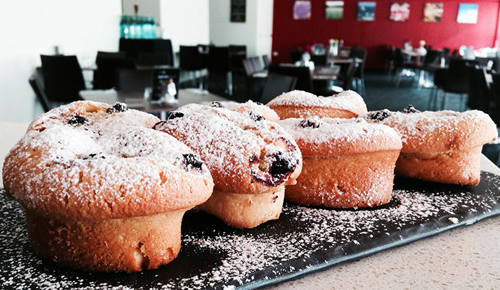  The Staff Cafe's freshly-baked friands are a popular treat