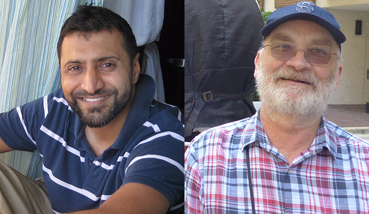  [L-R] Faculty of Science General Manager Imtiaz Bhayat and Student Wellbeing Emergency Care Manager Steve Bailey.