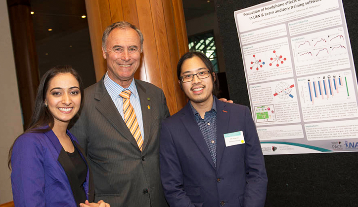  [L-R] Caroline Valim, the Hon. John Alexander and Chi Yhun Lo.