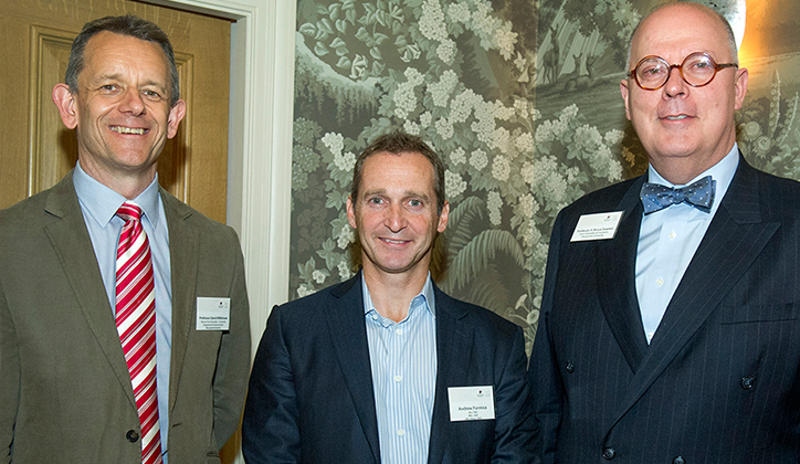  [L-R] Deputy Vice-Chancellor (Corporate Engagement & Advancement) Professor David Wilkinson, Andrew Formica and Vice-Chancellor Professor S Bruce Dowton.