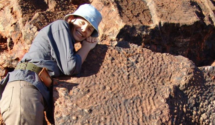  Macquarie University alumna Dr Abigail Allwood. Photo: abc.net.au & Dr Abigail Allwood.