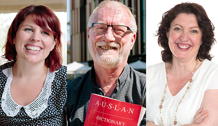  [L-R] Emma Nile, Professor Trevor Johnston and Dr Sonia Allan.