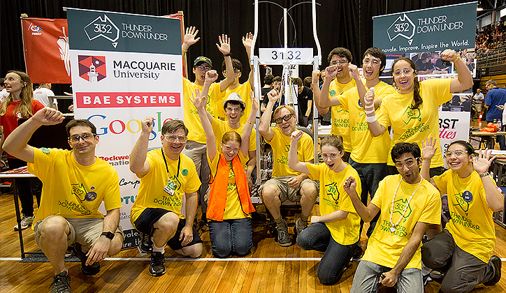 Recycling robotics comp goes off with a bang