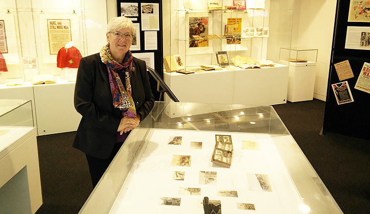  Exhibition Curator Alison Briggs.