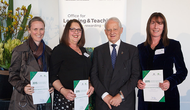  [L-R] Dr Trudy Ambler, Dr Marina Harvey, The Hon Phillip Ruddock MP and Dr Jayde Cahir.