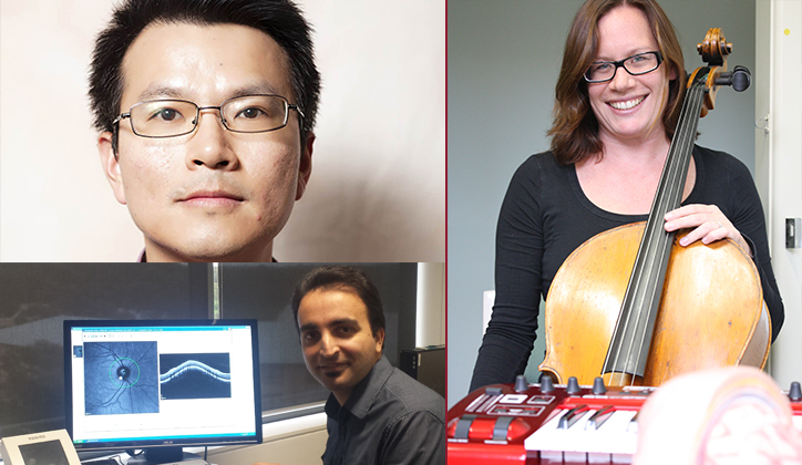  [Top] Dr Bingyang Shi. [Bottom] Dr Mojtaba Golzan. [Right] Dr Amee Baird.